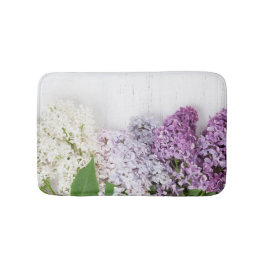 Lilac Spring Bath Mat | Floral Memory Foam Rug Badrumsmatta