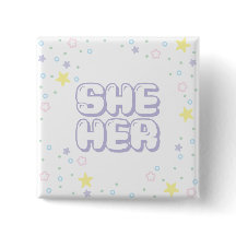Lilac Star Confetti Hon/hennes pronouns