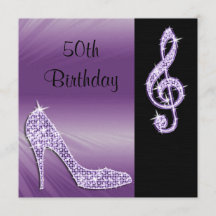 Lilac Stiletto & Treble Cleft 50:e födelsedagen