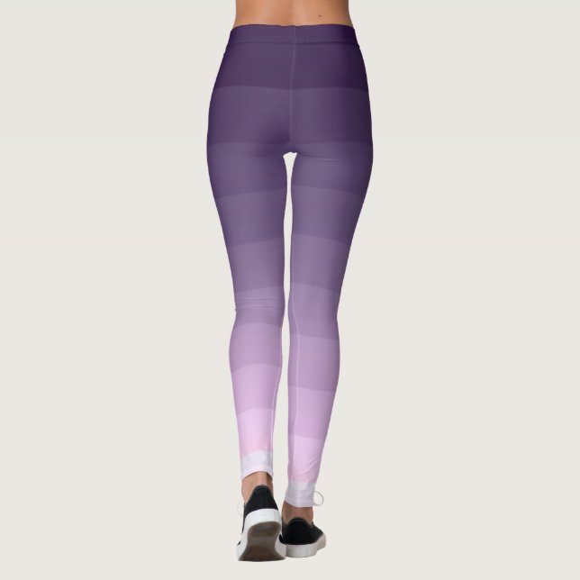Lilac, strimlad leggings (Baksida)