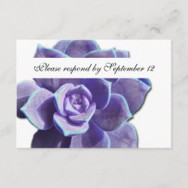Lilac Succulent Vintage osa Kort