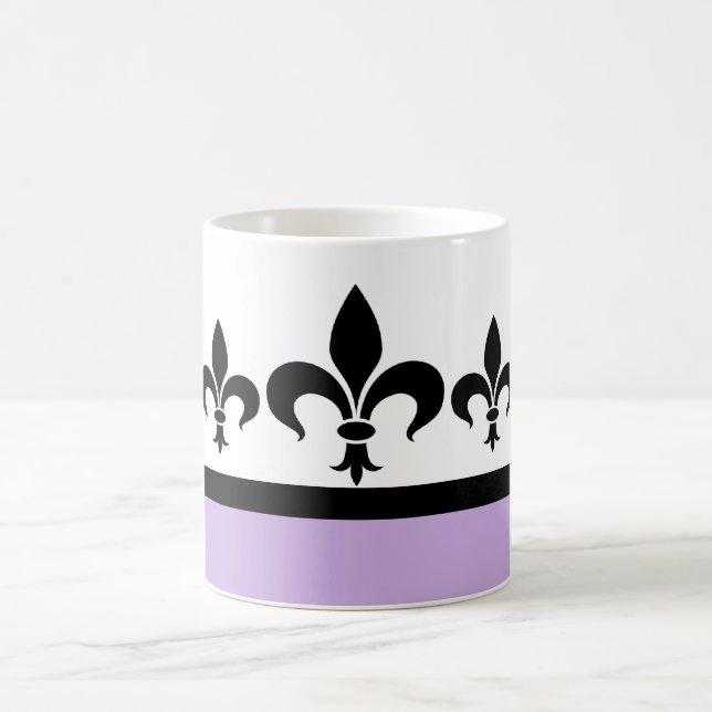Lilac Swanky Fleur De Lis Mugg (Center)