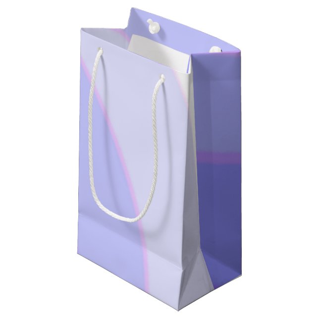 Lilac Swirls Gift Bag (Framsidan Vinklad)