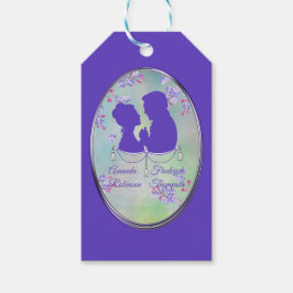 Lilac Syrlilja Bröllop Presentetikett