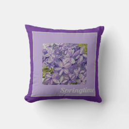 Lilac Throw Pillow Kudde