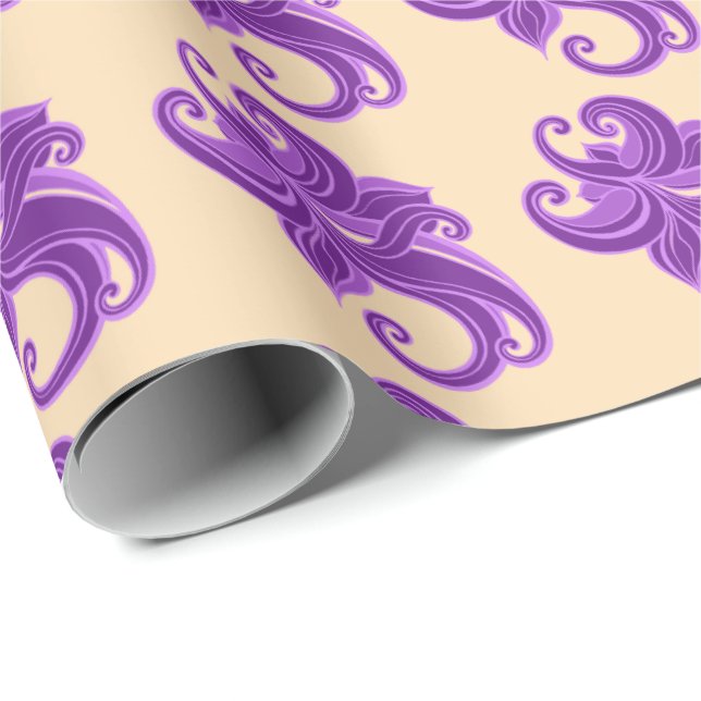 Lilac Tones Presentpapper (Rullad Hörn)