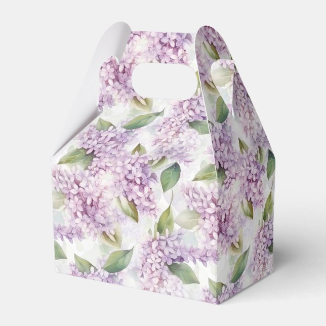 Lilac tryck festlåda presentaskar (Framsidan Sidan)