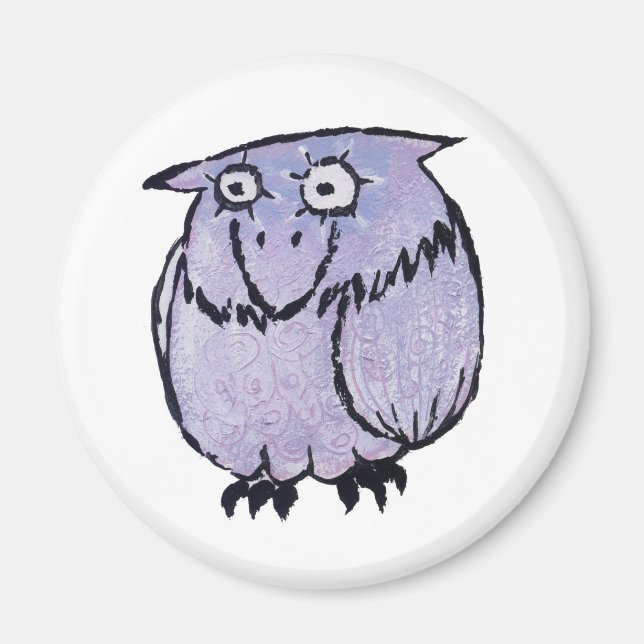 LILAC UGGLA MAGNET (Framsidan)