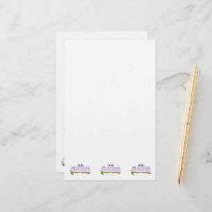 Lilac Ugglor Design Brevpapper
