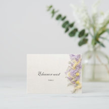 Lilac vårträdgård plats kort