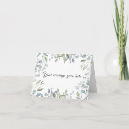 Lilac Watercolor-Blommigt - tackkort Kort