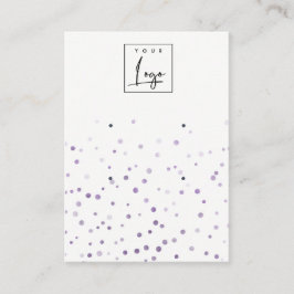 Lilac Watercolor Confetti 2 Stud Earring Visning Visitkort