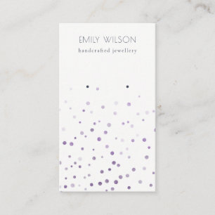 Lilac Watercolor Confetti Stud Earring Visning Visitkort