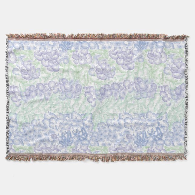 Lilac Watercolor Design Filt (Framsidan)