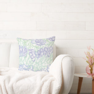 Lilac Watercolor Design Kudde