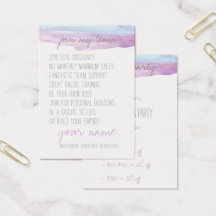 Lilac Watercolor Går med/Party-kort