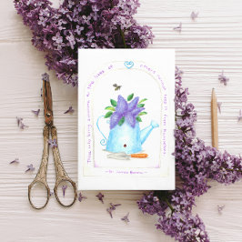 Lilac Wateringcan inspirationskort Vykort