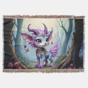 Lilac Whisper – Förtrollad Skogsvaktare. Filt