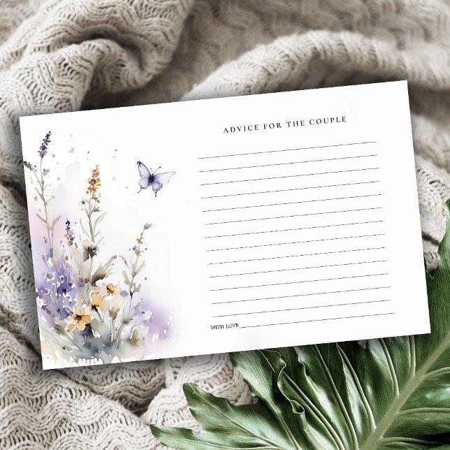 Lilac WildblomButterfly Garden Advice Card (Skapare uppladdad)