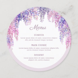 Lilac Wisteria Arch Round Meny