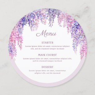 Lilac Wisteria Arch Round Meny