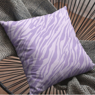 Lilac Zebra mönstrad Kudde