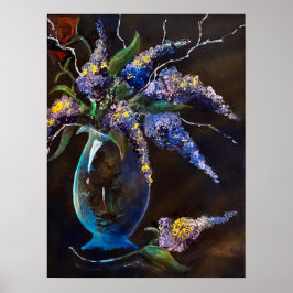Lilacitet i Vas-utskrift i Abstrakt Poster