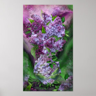 Lilacor in Lilac Vas Fine Art Poster/skriver ut Poster