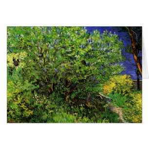Lilacs av Vincent van Gogh, Vintage Garden Flowers Hälsningskort
