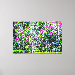 Lilacs bakom Fontän Canvastryck