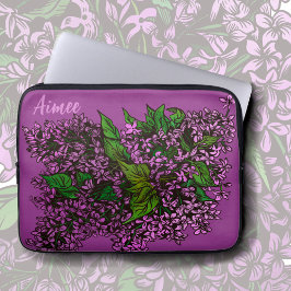 Lilacs Blommigt Laptop Fodral