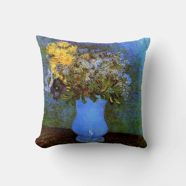 Lilacs Daisys Anemones (F322)Van Gogh Fine Art Kudde (Framsida)