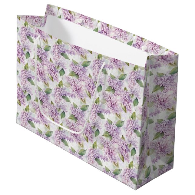 Lilacs Gift Bag (Framsidan Vinklad)