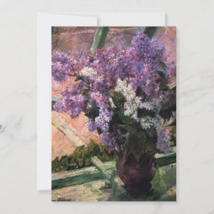Lilacs i ett fönster Mary Cassatt