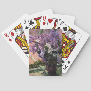 Lilacs i ett fönster Mary Cassatt Casinokort