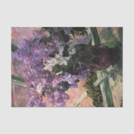 Lilacs i ett fönsterpapper