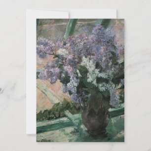 Lilacs in a Window av Mary Cassatt, Vintage Art