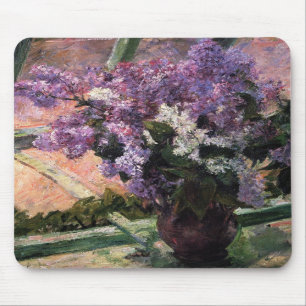 Lilacs in a Window, Mary Cassatt Mousepad Musmatta