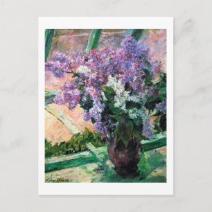 Lilacs in a Window, Mary Cassatt Vykort