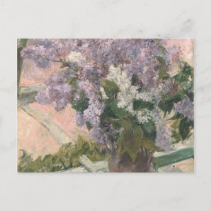 Lilacs in Window av Mary Cassatt American Painter Vykort