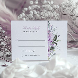 Lilacs Lavender Bliss Bröllop OSA Card Inbjudningar