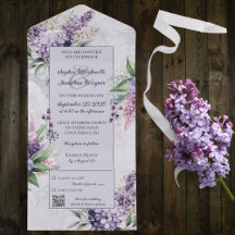 Lilacs och Heather på Lavender med QR-kod