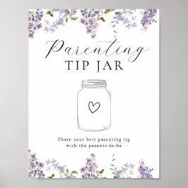 Lilacs och Lavender Parating Tip Burk Poster
