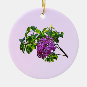 Lilacs öppnar just julgransprydnad keramik