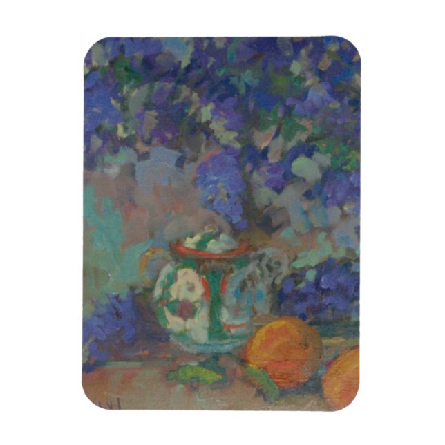 Lilacs, Persimons och SockerBowl Magnet (Vertikal)