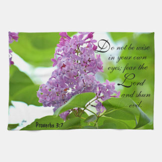 Lilacs Proverbs 3:7 Kökslätt Kökshandduk