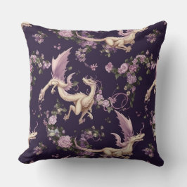 Lilacs, Ro och White Dragons Pillow Kudde