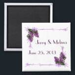 Lilacs Wedding Favor Magnet<br><div class="desc">Lilacs Wedding Favor Magnet är underbart för Vår,  sommar eller Lilac Thned Bröllop.</div>