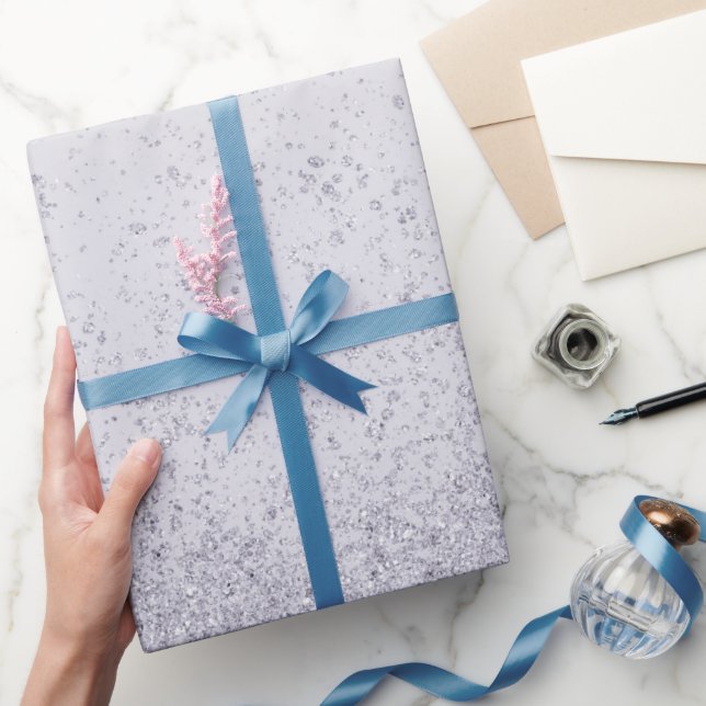 Lilafärgad falskt glitter  presentpapper (Gifting)