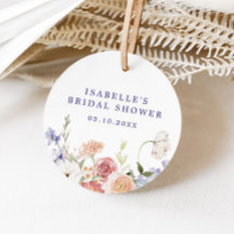 Lilafärgad Pastell Vår Blommig Bröllopsfest